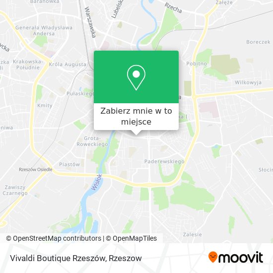 Mapa Vivaldi Boutique Rzeszów