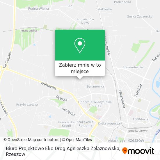 Mapa Biuro Projektowe Eko Drog Agnieszka Żelaznowska