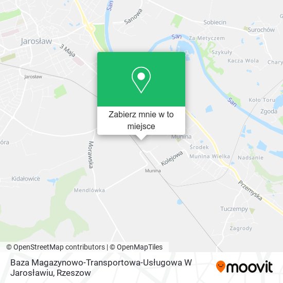 Mapa Baza Magazynowo-Transportowa-Usługowa W Jarosławiu