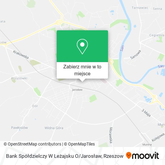 Mapa Bank Spółdzielczy W Leżajsku O / Jarosław