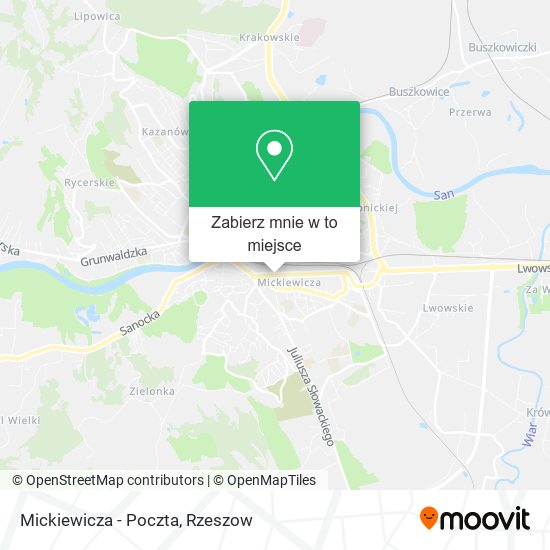 Mapa Mickiewicza - Poczta