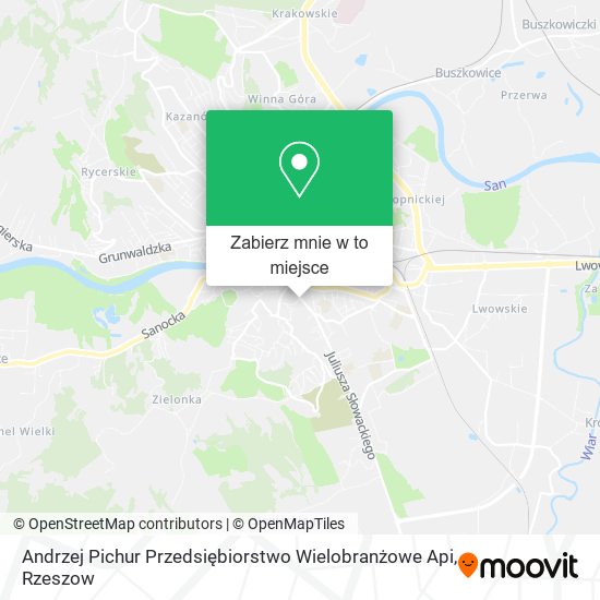 Mapa Andrzej Pichur Przedsiębiorstwo Wielobranżowe Api