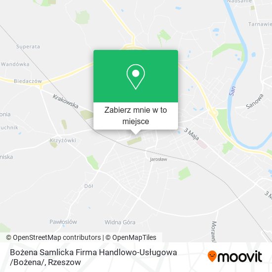 Mapa Bożena Samlicka Firma Handlowo-Usługowa /Bożena/