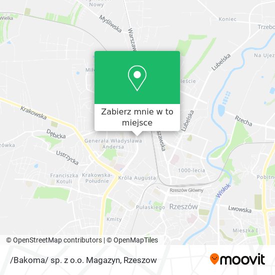 Mapa /Bakoma/ sp. z o.o. Magazyn