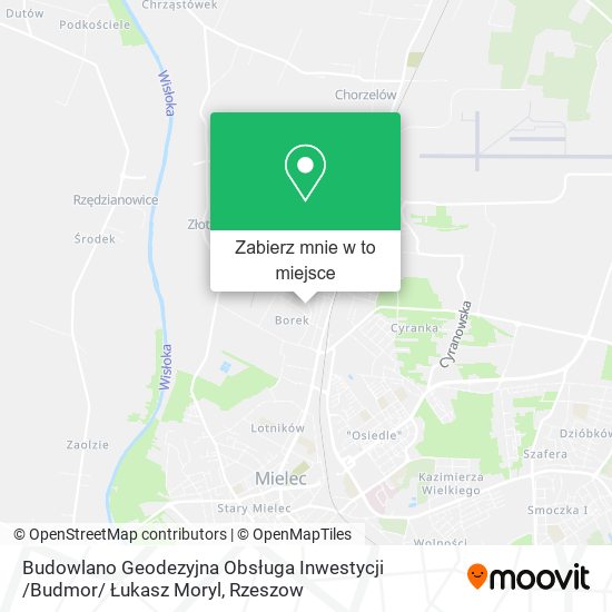 Mapa Budowlano Geodezyjna Obsługa Inwestycji /Budmor/ Łukasz Moryl