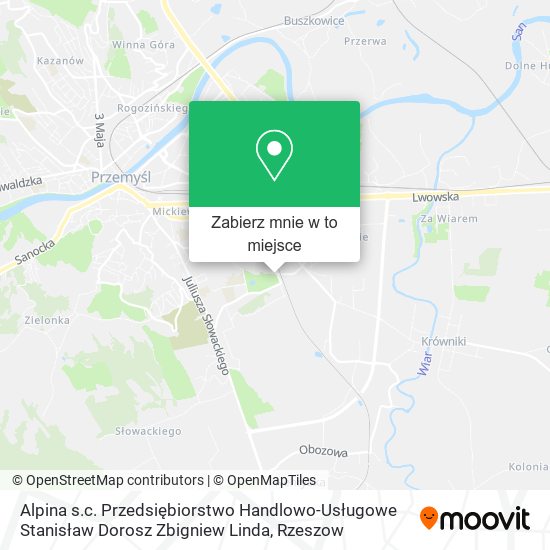 Mapa Alpina s.c. Przedsiębiorstwo Handlowo-Usługowe Stanisław Dorosz Zbigniew Linda