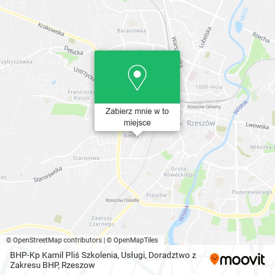 Mapa BHP-Kp Kamil Pliś Szkolenia, Usługi, Doradztwo z Zakresu BHP