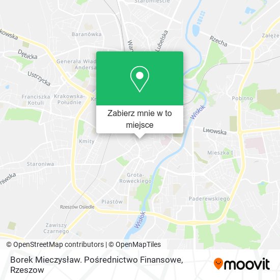 Mapa Borek Mieczysław. Pośrednictwo Finansowe