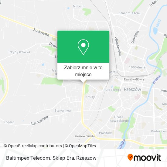 Mapa Baltimpex Telecom. Sklep Era
