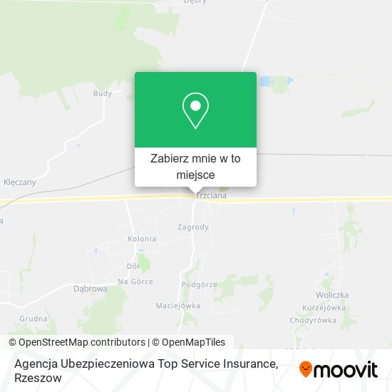 Mapa Agencja Ubezpieczeniowa Top Service Insurance