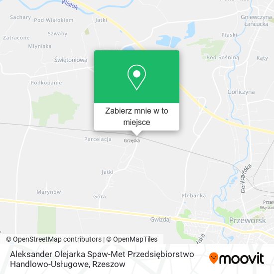 Mapa Aleksander Olejarka Spaw-Met Przedsiębiorstwo Handlowo-Usługowe