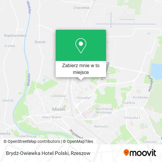 Mapa Brydż-Owiewka Hotel Polski