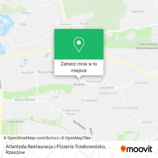 Mapa Atlantyda Restauracja i Pizzeria Trzebownisko