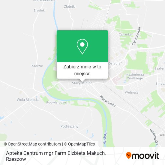 Mapa Apteka Centrum mgr Farm Elzbieta Makuch