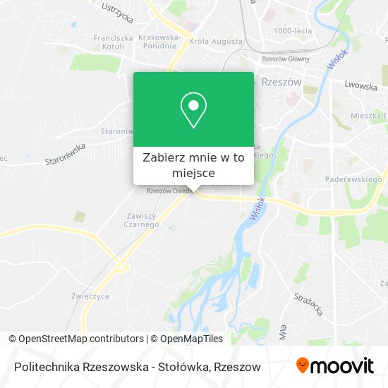 Mapa Politechnika Rzeszowska - Stołówka