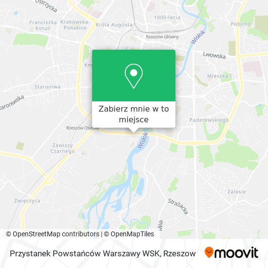 Mapa Przystanek Powstańców Warszawy WSK