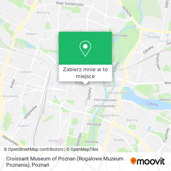 Mapa Croissant Museum of Poznan (Rogalowe Muzeum Poznania)