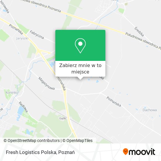 Mapa Fresh Logistics Polska