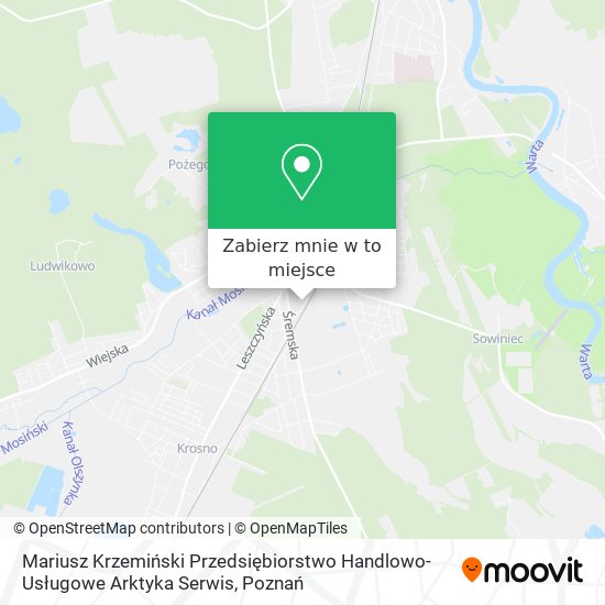 Mapa Mariusz Krzemiński Przedsiębiorstwo Handlowo-Usługowe Arktyka Serwis