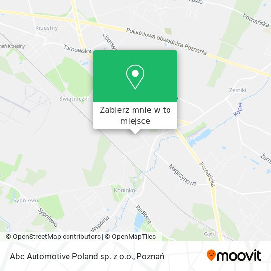 Mapa Abc Automotive Poland sp. z o.o.
