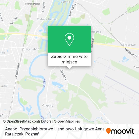 Mapa Anapol Przedsiębiorstwo Handlowo Usługowe Anna Ratajczak