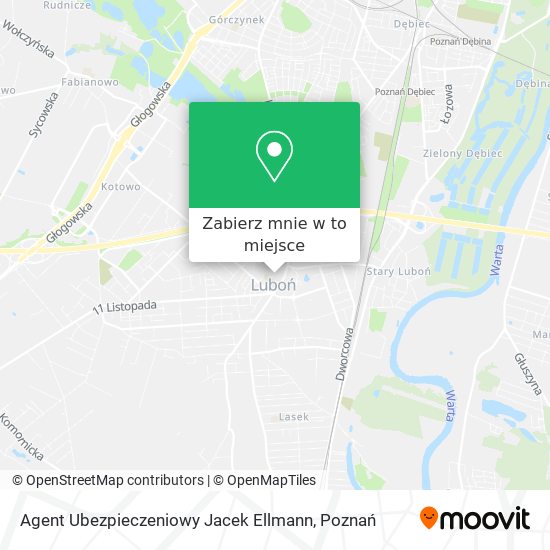 Mapa Agent Ubezpieczeniowy Jacek Ellmann