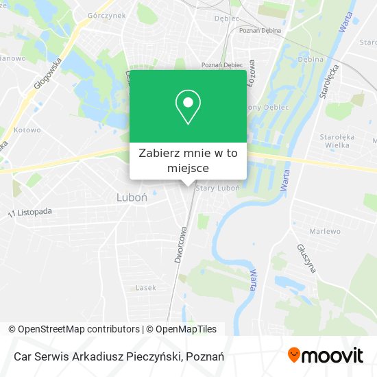 Mapa Car Serwis Arkadiusz Pieczyński