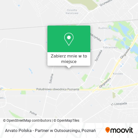 Mapa Arvato Polska - Partner w Outsourcingu