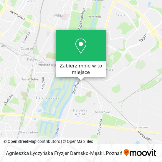Mapa Agnieszka Łyczyńska Fryzjer Damsko-Męski