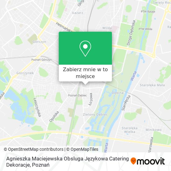 Mapa Agnieszka Maciejewska Obsluga Językowa Catering Dekoracje