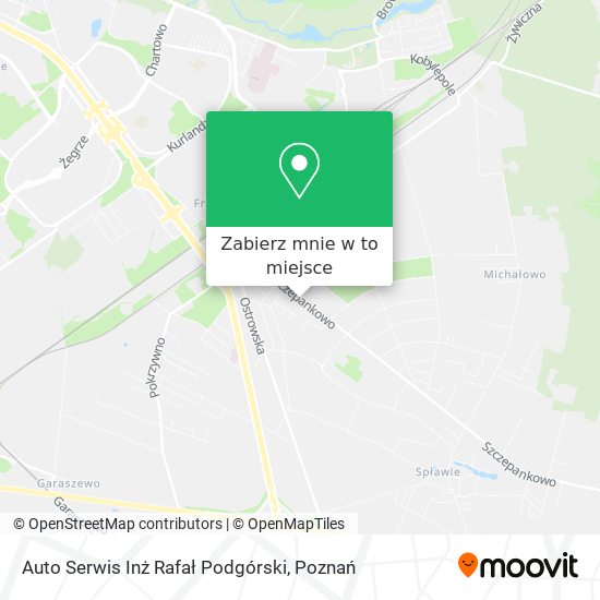 Mapa Auto Serwis Inż Rafał Podgórski