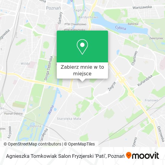 Mapa Agnieszka Tomkowiak Salon Fryzjerski 'Pati'