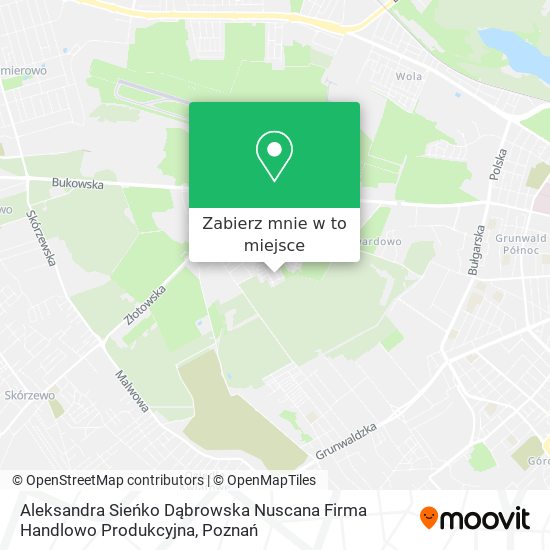 Mapa Aleksandra Sieńko Dąbrowska Nuscana Firma Handlowo Produkcyjna