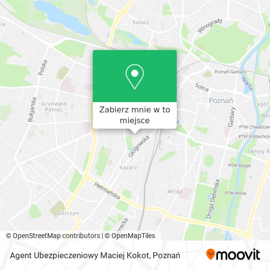 Mapa Agent Ubezpieczeniowy Maciej Kokot