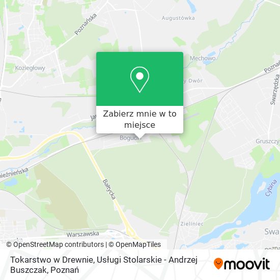 Mapa Tokarstwo w Drewnie, Usługi Stolarskie - Andrzej Buszczak