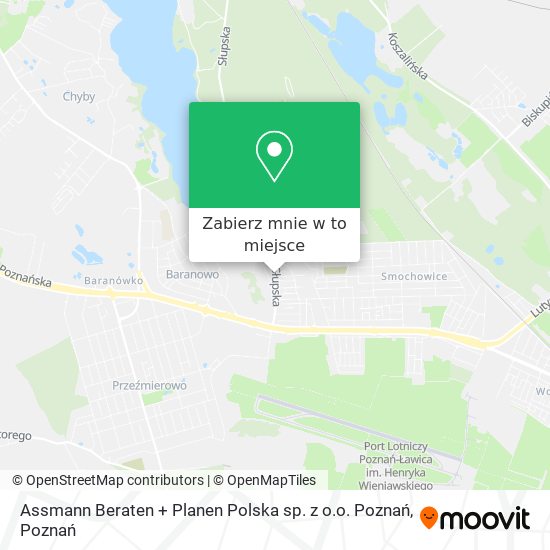 Mapa Assmann Beraten + Planen Polska sp. z o.o. Poznań