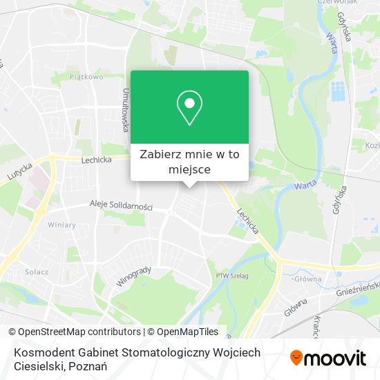 Mapa Kosmodent Gabinet Stomatologiczny Wojciech Ciesielski