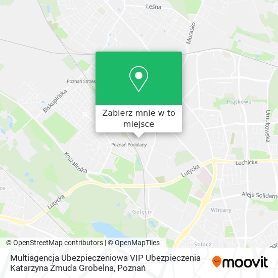 Mapa Multiagencja Ubezpieczeniowa VIP Ubezpieczenia Katarzyna Żmuda Grobelna