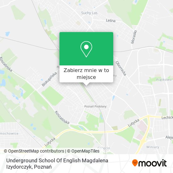 Mapa Underground School Of English Magdalena Izydorczyk