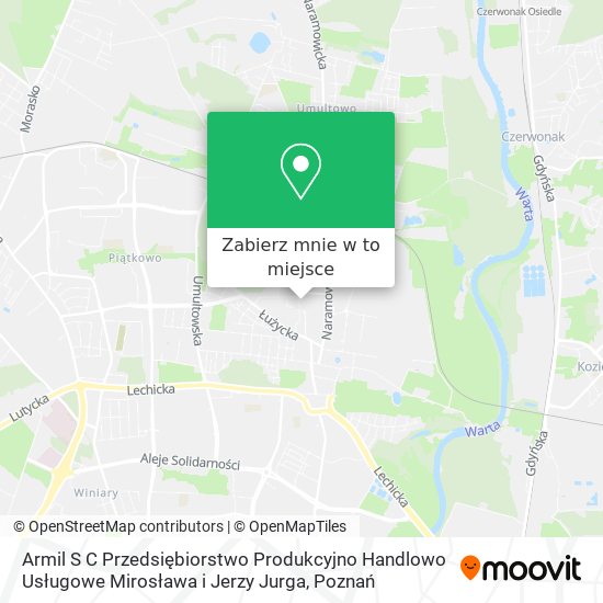 Mapa Armil S C Przedsiębiorstwo Produkcyjno Handlowo Usługowe Mirosława i Jerzy Jurga