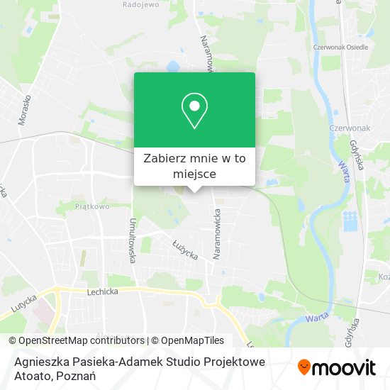 Mapa Agnieszka Pasieka-Adamek Studio Projektowe Atoato