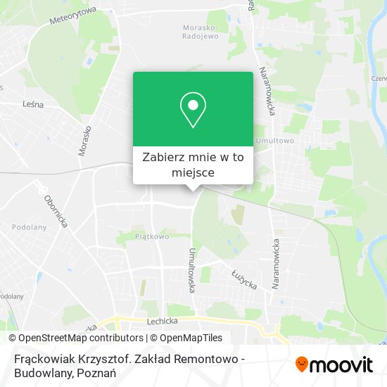 Mapa Frąckowiak Krzysztof. Zakład Remontowo - Budowlany