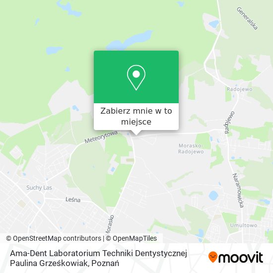Mapa Ama-Dent Laboratorium Techniki Dentystycznej Paulina Grześkowiak