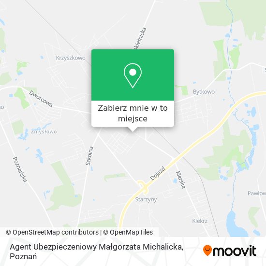 Mapa Agent Ubezpieczeniowy Małgorzata Michalicka