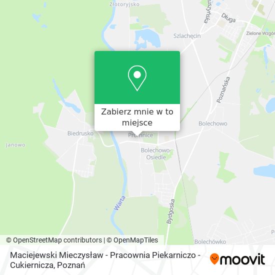 Mapa Maciejewski Mieczysław - Pracownia Piekarniczo - Cukiernicza