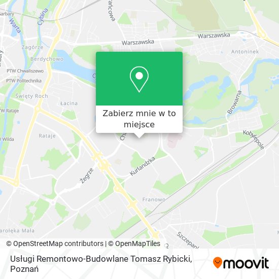 Mapa Usługi Remontowo-Budowlane Tomasz Rybicki