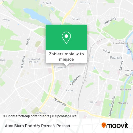 Mapa Atas Biuro Podróży Poznań