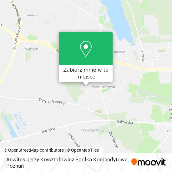 Mapa Anwites Jerzy Krysztofowicz Spółka Komandytowa