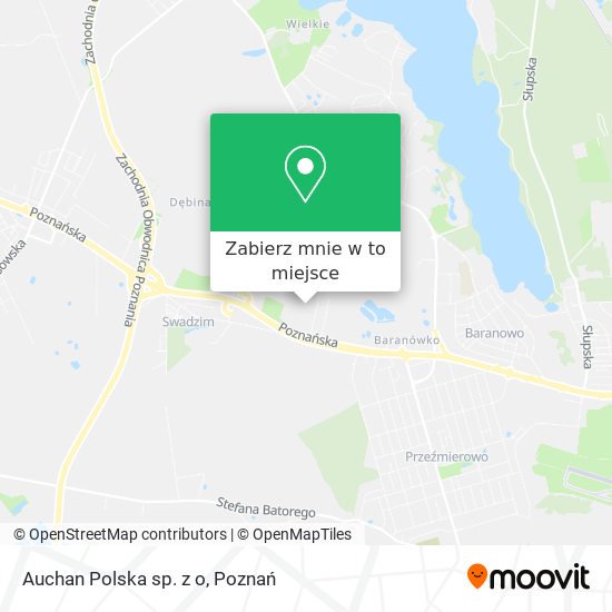 Mapa Auchan Polska sp. z o