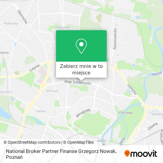 Mapa National Broker Partner Finanse Grzegorz Nowak